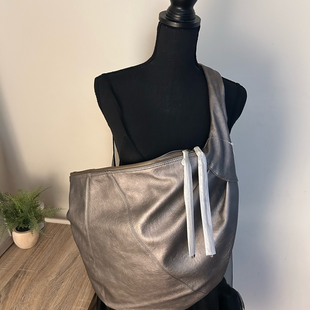 Free People Silver Shoulder Bag